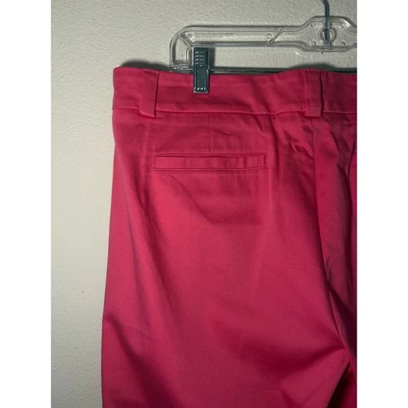Lilly Pulitzer Palm Beach Fit Pink Cuffed Bermuda Shorts Womens Size 12 Hot Pink - Picture 3 of 6